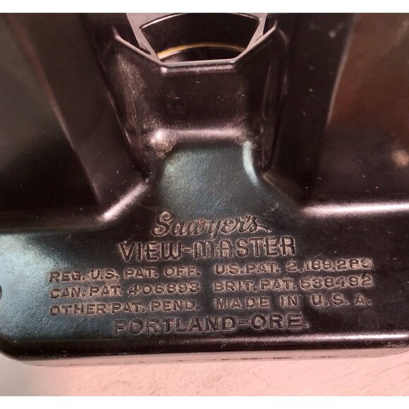 Antq  Sawyer's Retro View Master Black Viewer USA Portland OR 1950s Vtg toys - Picture 11 of 16